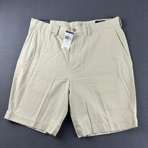 Polo Ralph Lauren Shorts Men's 36 Beige Classic Fit 9" Pony Stretch Flat NEW